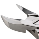 Alicates cortauñas con cierre para uñas duras y gruesas – pico ligeramente cóncavo - acero inox - <13 cm>